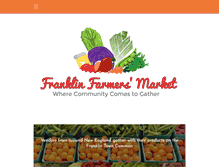 Tablet Screenshot of franklinfarmersmarketma.com